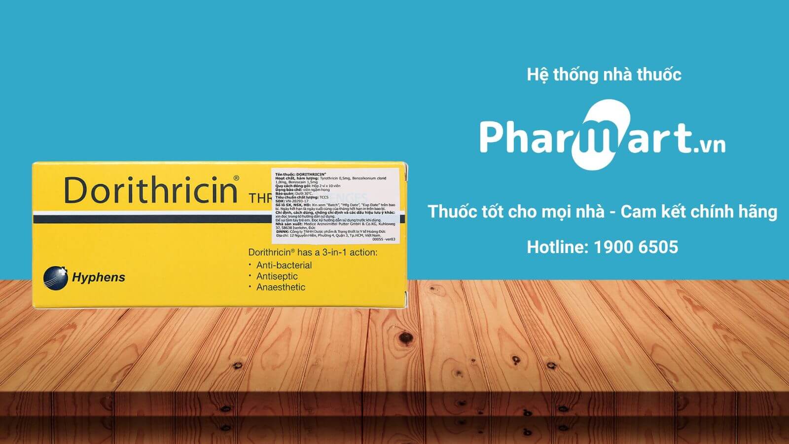 Mua ngay Dorithricin tại nhà thuốc Pharmart.vn