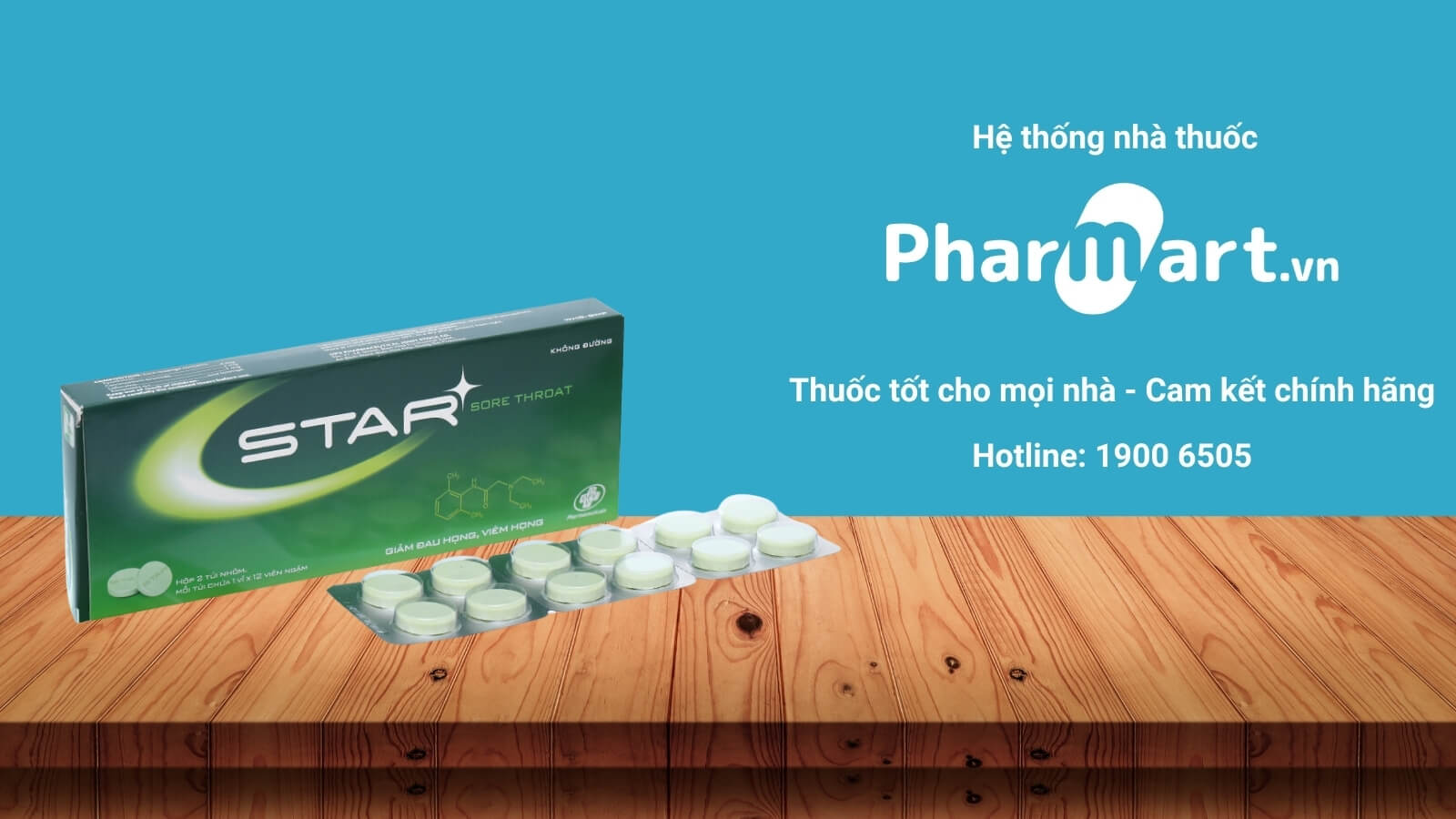 Mua viên ngậm Star Sore Throat chính hãng tại Pharmart.vn