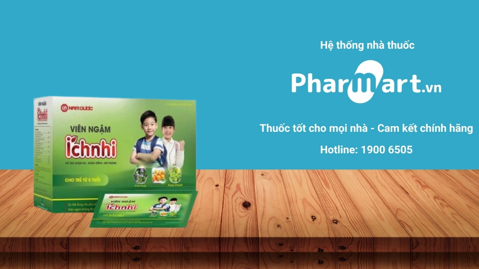 Mua ngay viên ngậm thảo dược Ích Nhi chính hãng tại Pharmart.vn