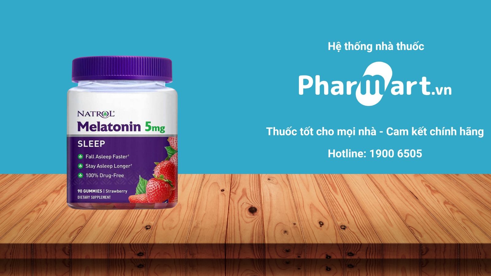 Mua viên nhai Melatonin 5mg chính hãng tại Pharmart.vn