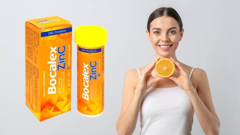 Viên sủi Bocalex ZinC bổ sung vitamin C