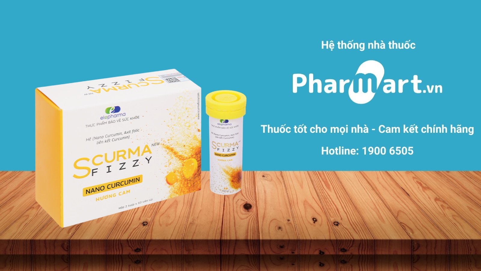 Pharmart.vn cam kết phân phối viên sủi nghệ chính hãng