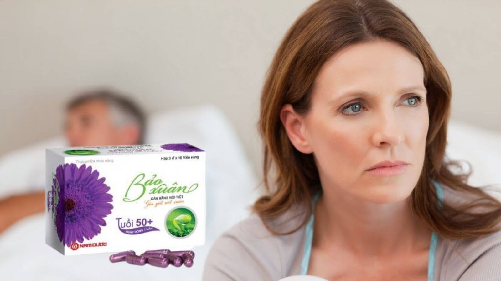 Viên uống Bảo Xuân 50+ tím - Cân bằng nội tiết tố nữ