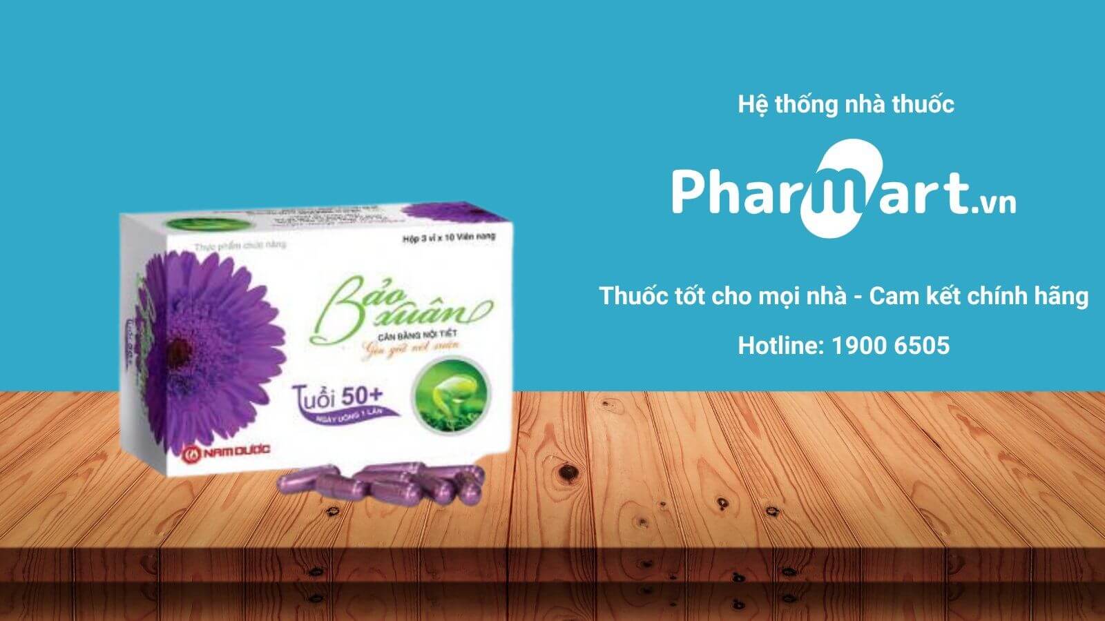 Liên hệ Pharmart.vn để đảm bảo mua Viên uống Bảo Xuân 50+ chính hãng