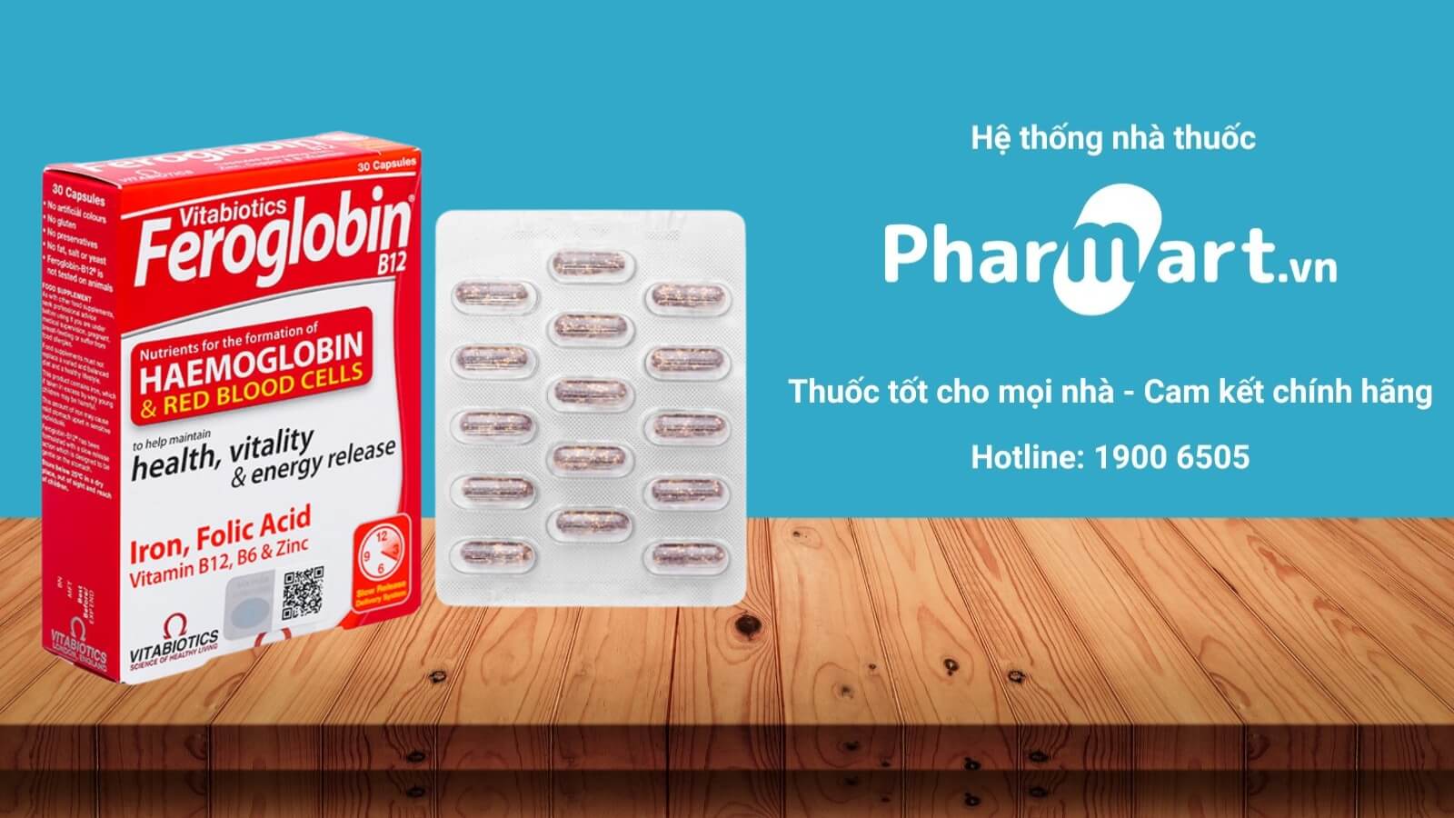 Mua viên uống bổ sắt Feroglobin tại Pharmart.vn để có được sản phẩm uy tín, chất lượng