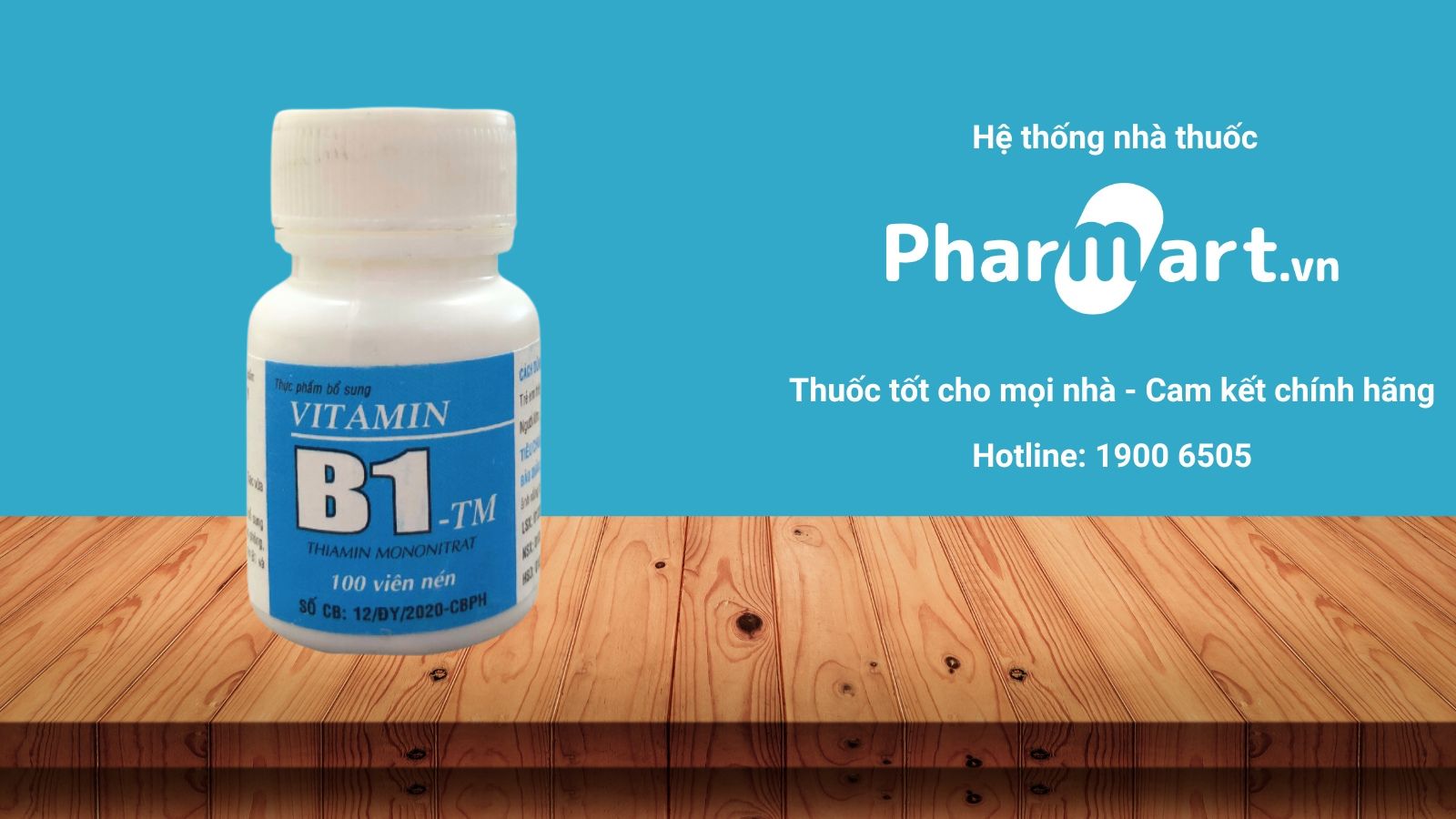 Viên uống bổ sung Vitamin B1 Vinaphar hỗ trợ giảm mệt mỏi, uể oải