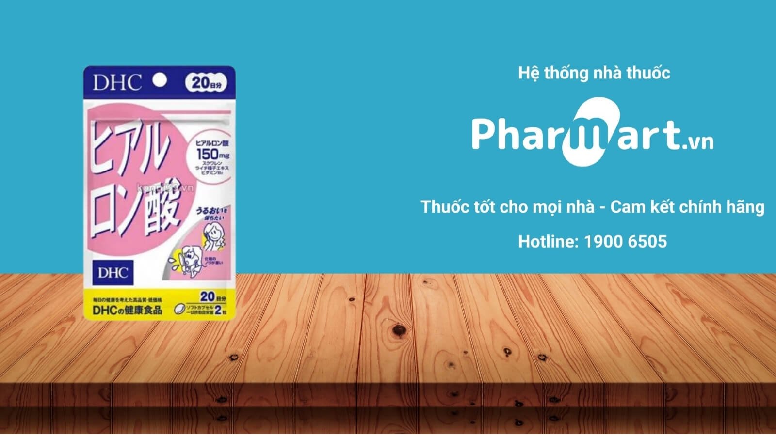 Mua ngay viên uống cấp ẩm cho da DHC Hyaluronic Acid chĩnh hãng tại Pharamart.vn