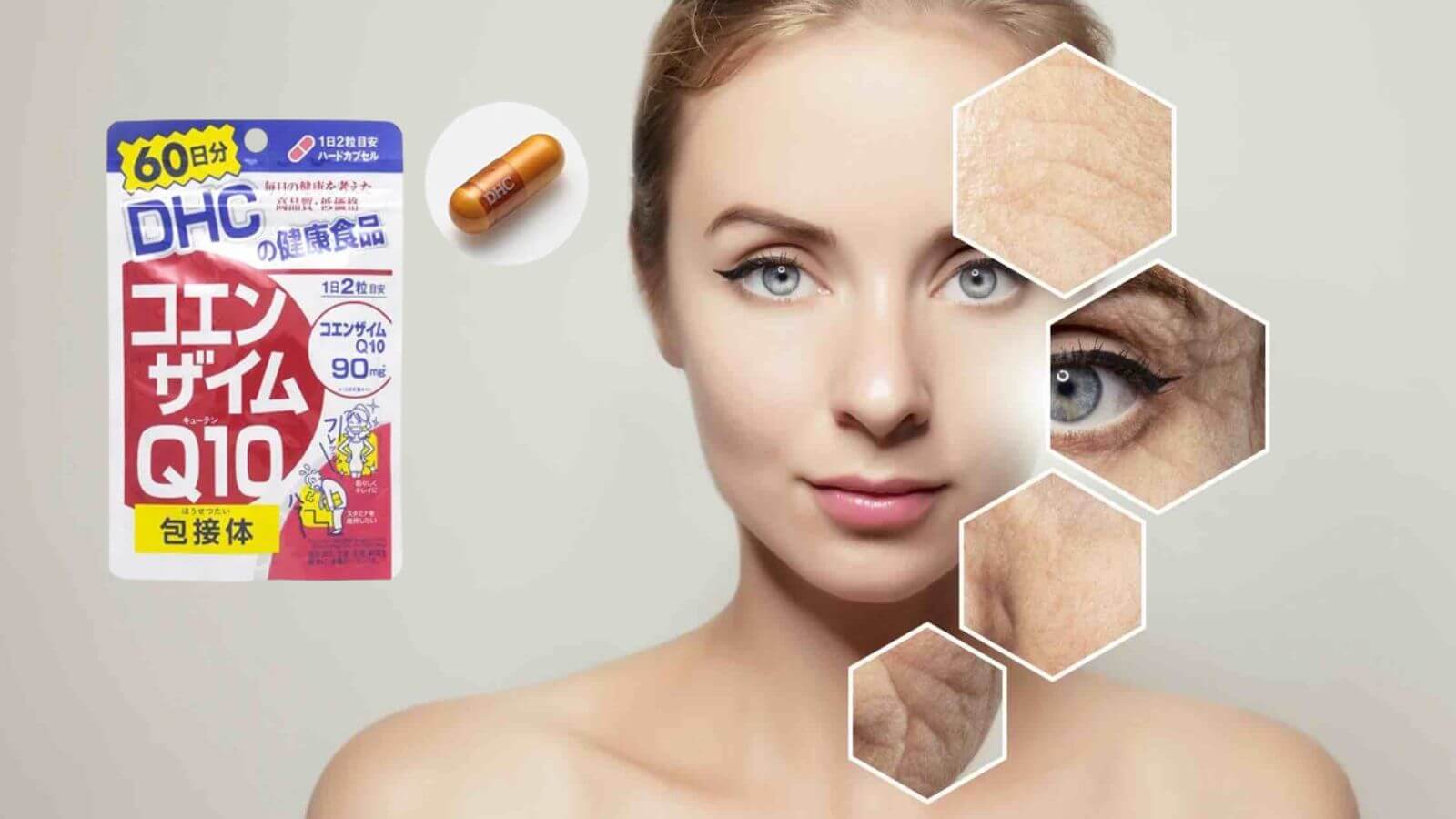 Viên uống DHC làm mờ vết nhăn, nám, sạm da