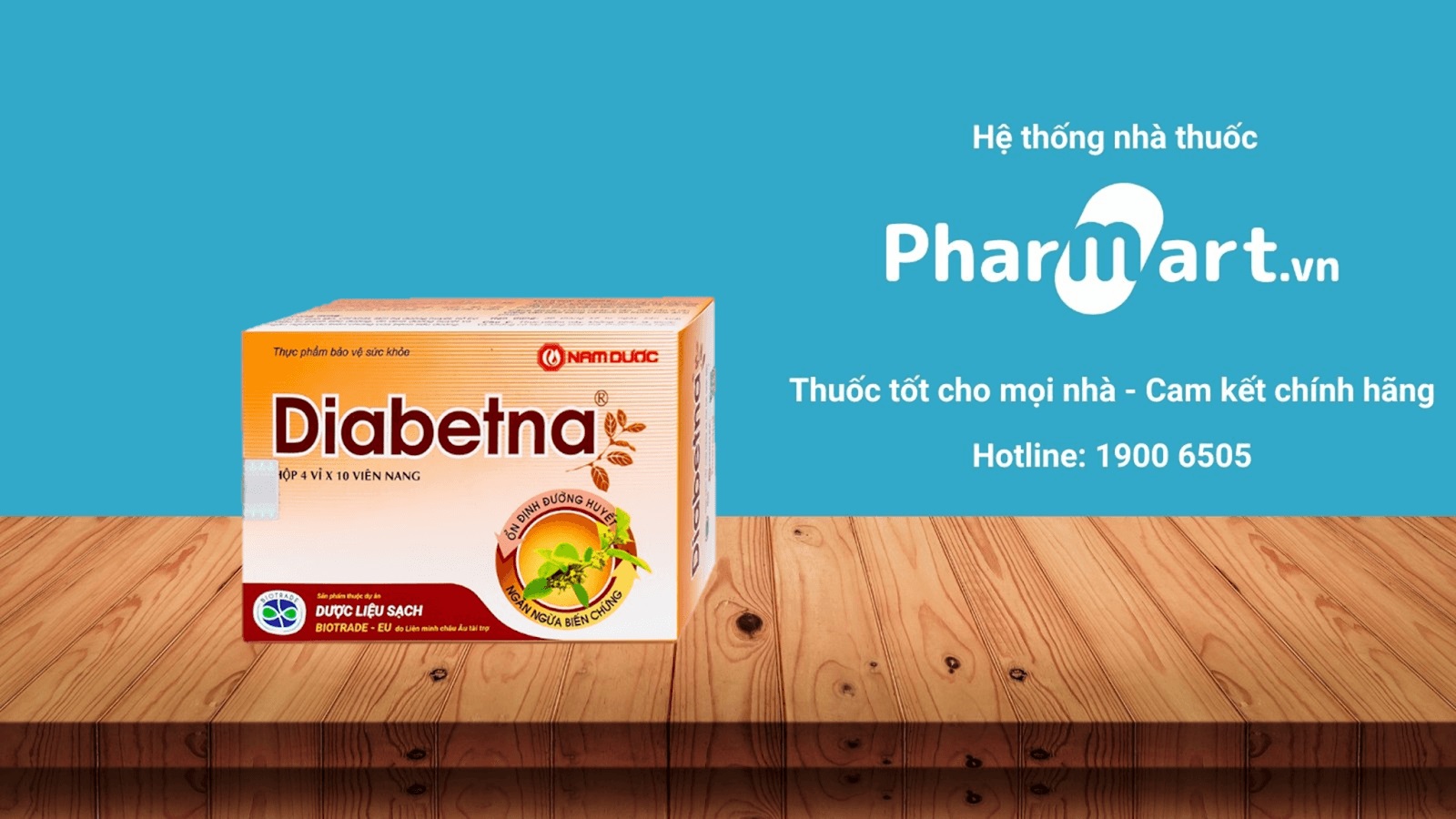 Viên uống tiểu đường Diabetna phân phối chính hãng tại Pharmart.vn