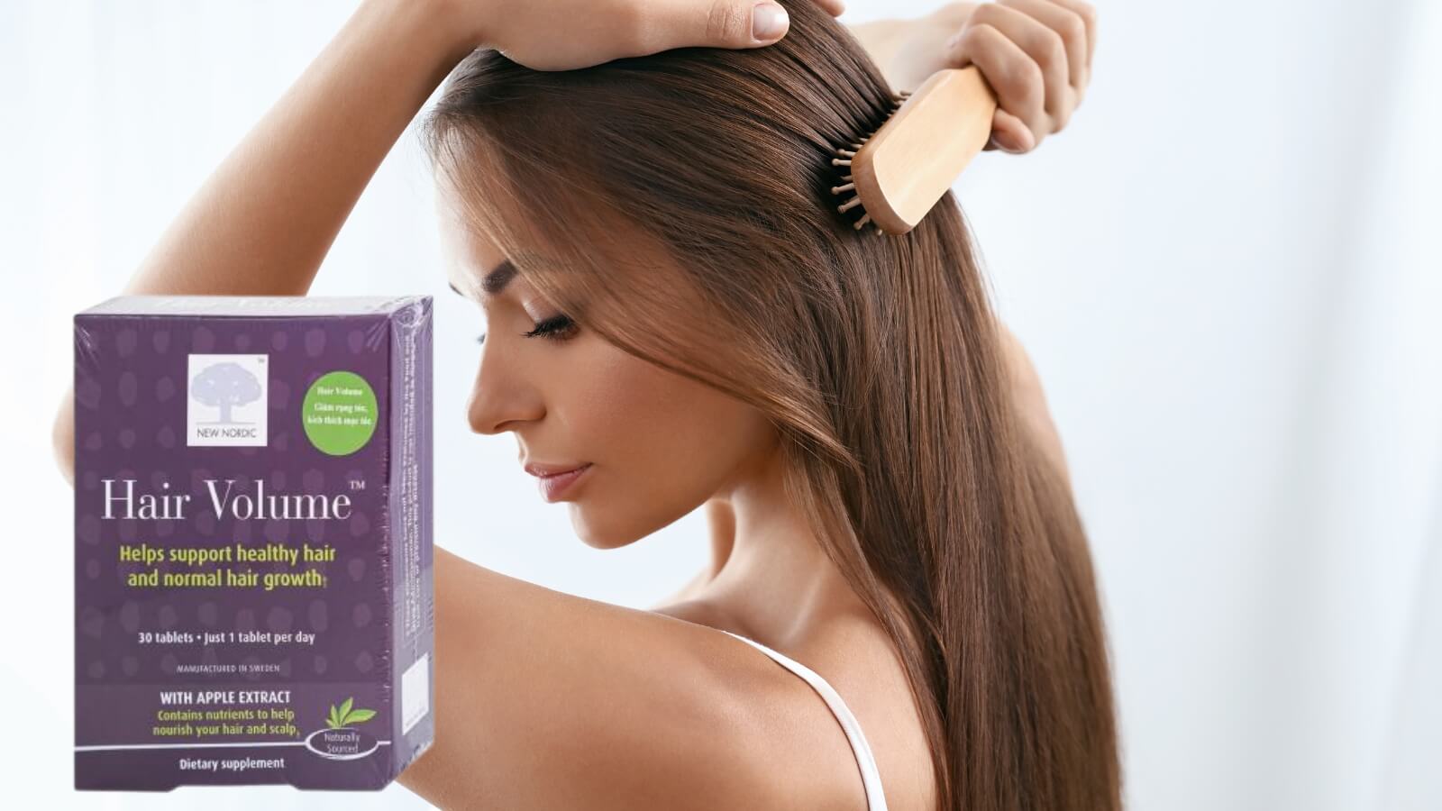 Viên Uống Hair Volume New Nordic bổ sung dưỡng chất, ngăn ngừa rụng tóc