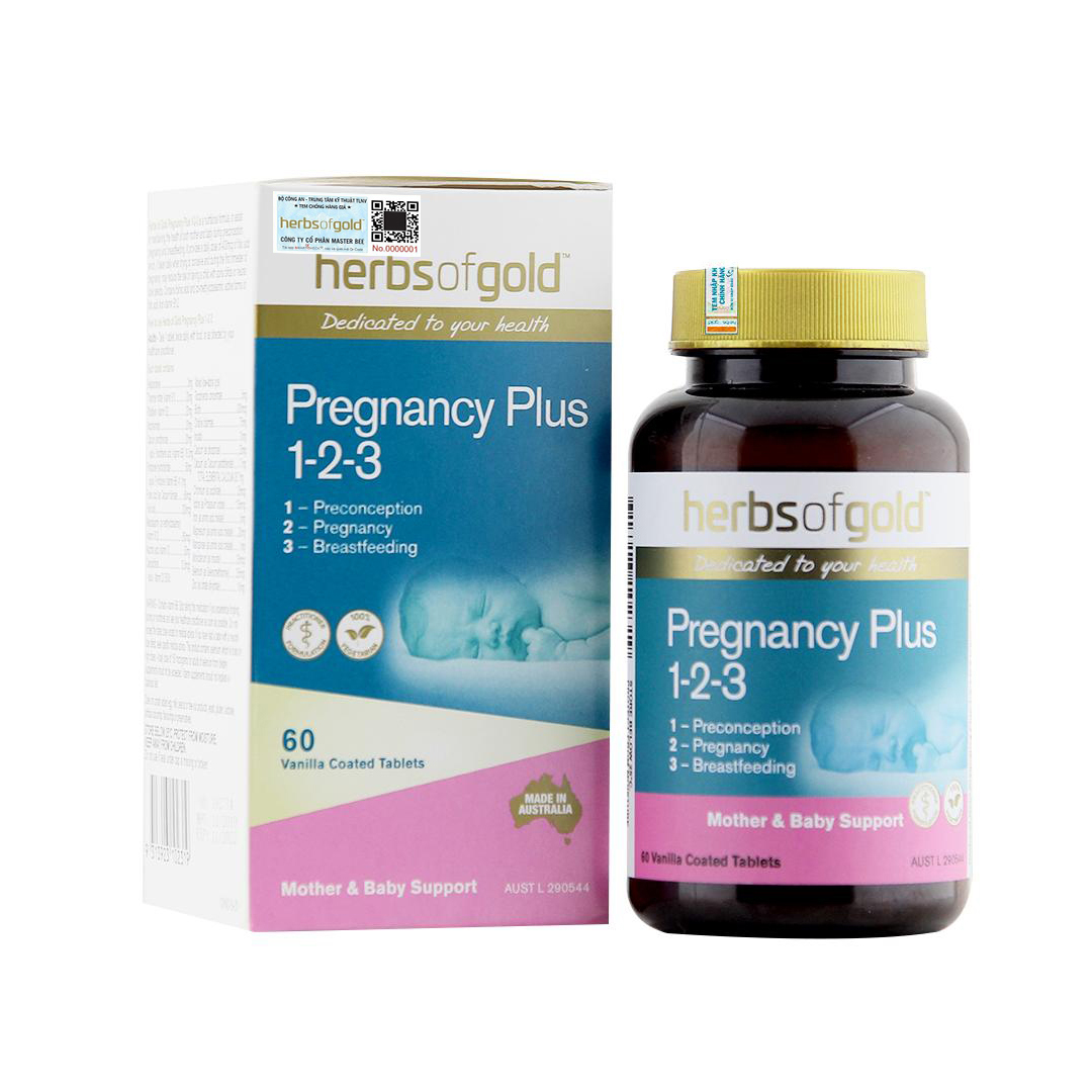 Viên Uống Herbs Of Gold Pregnancy Plus 1 2 3 Cung Cấp Dinh Dưỡng Toàn Diện Cho Phụ Nữ Mang Thai Và Cho Con Bú