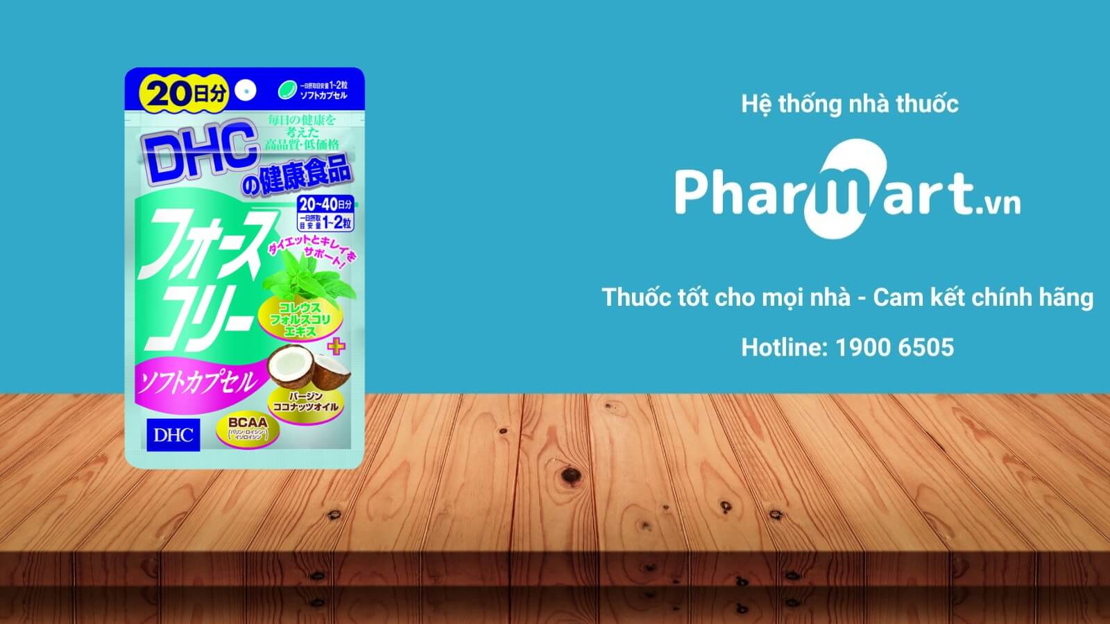 Viên hỗ trợ giảm cân DHC (20 ngày) được phân phối chính hãng tại Pharmart