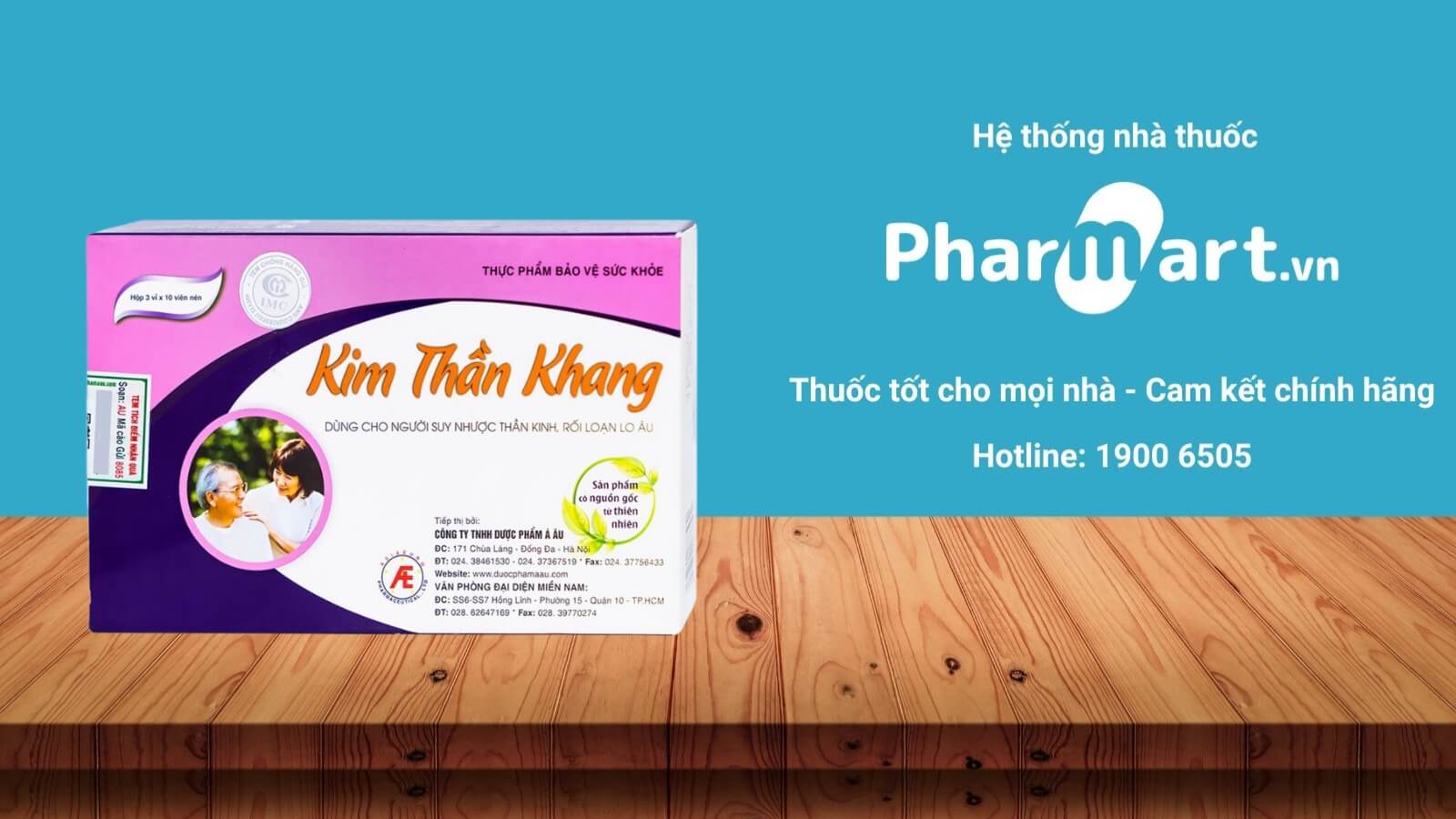 Kim Thần Khang hiện đang được bán tại Hệ thống nhà thuốc Pharmart