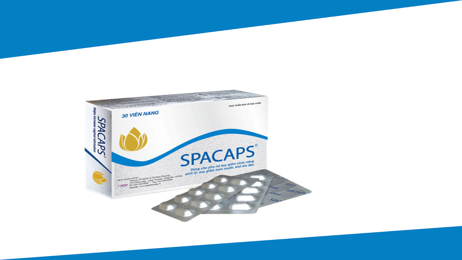 Viên uống hỗ trợ tăng tiết dịch nhờn âm đạo Spacaps
