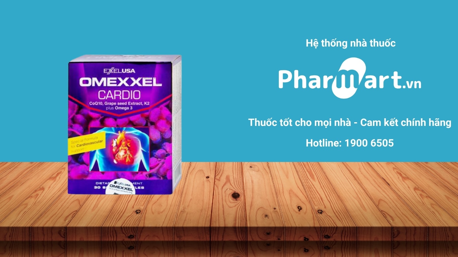 Liên hệ Pharmart.vn để đảm bảo mua Omexxel Cardio chính hãng