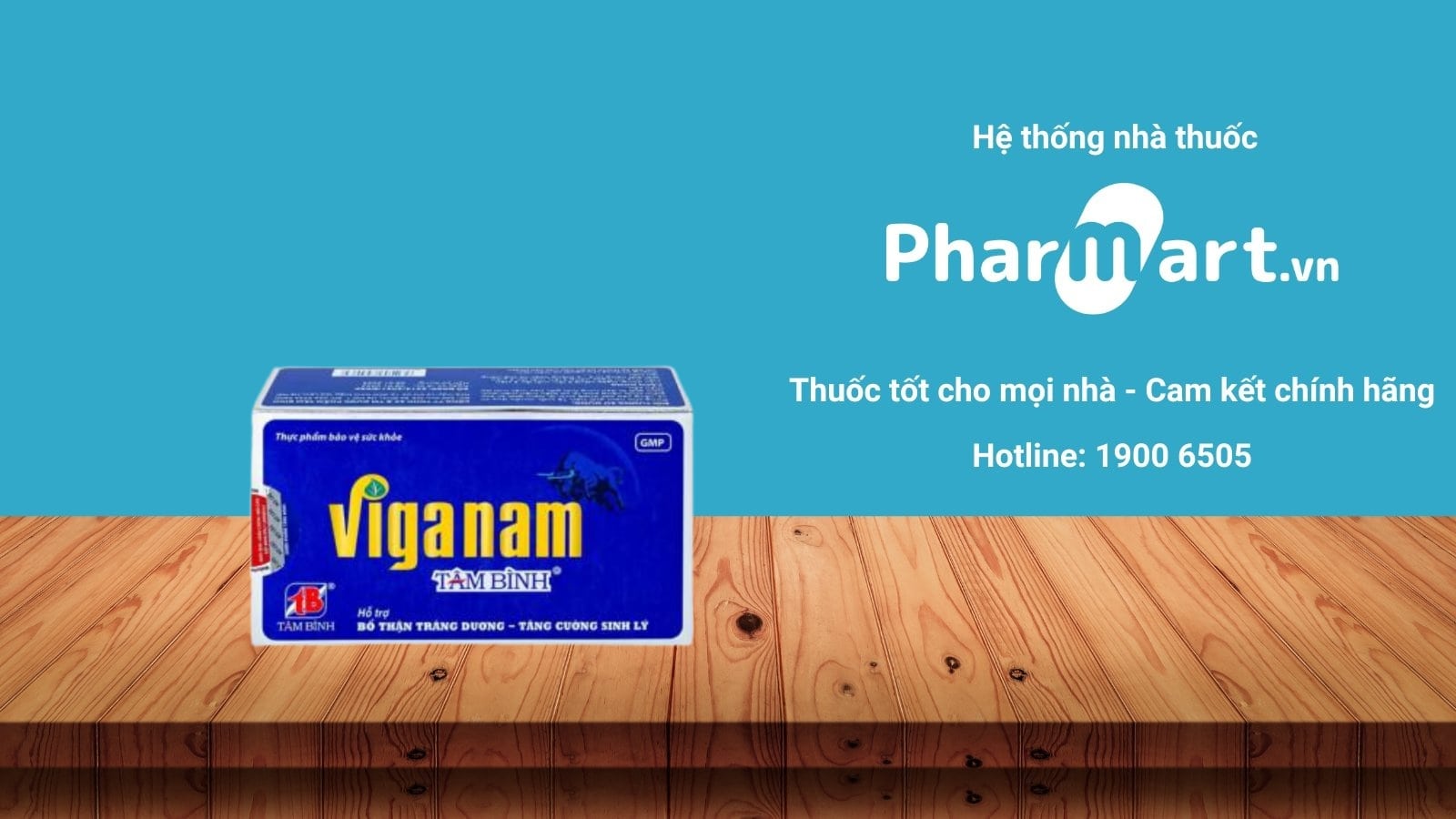 Liên hệ Pharmart.vn để đảm bảo mua Viganam Tâm Bình chính hãng