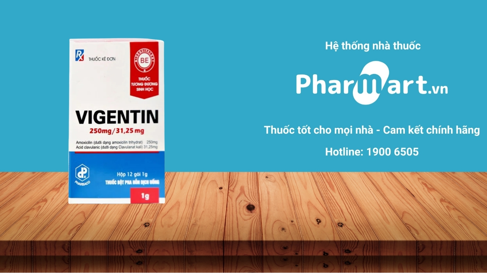 Mua ngay thuốc Vigentin 250mg chính hãng tại Pharmart.vn
