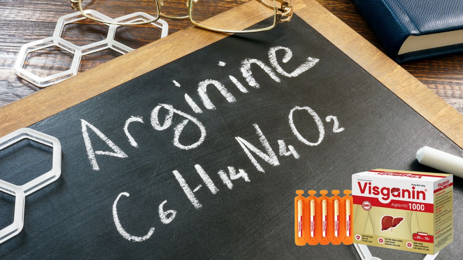 Visganin Arginin 1000 hỗ trợ tăng cường chức năng gan