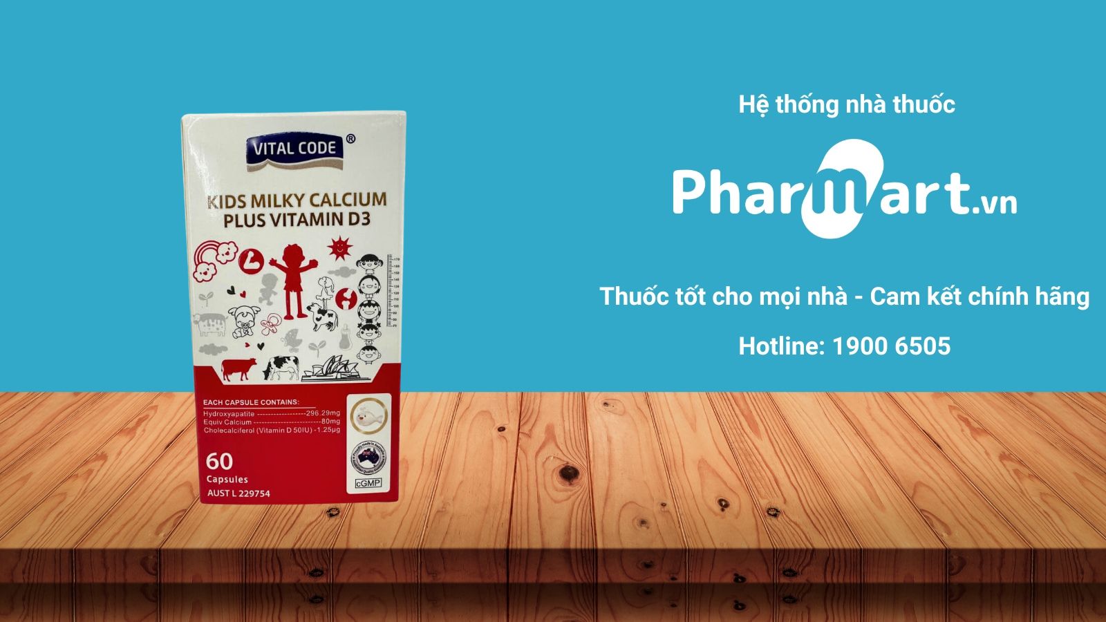 Mua ngay Kids Milky Calcium Plus Vitamin D3 chính hãng tại Pharmart.vn