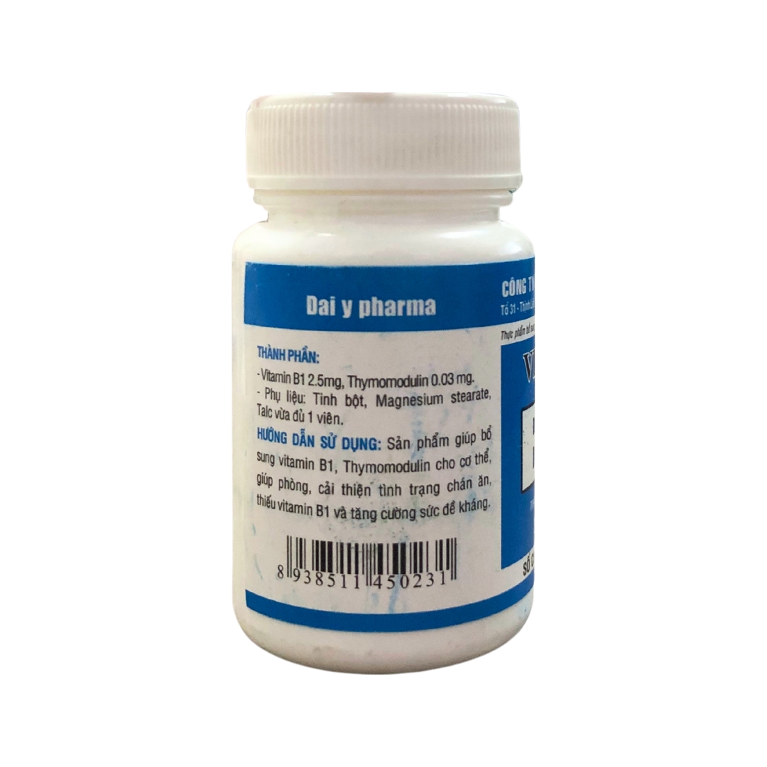 Viên uống bổ sung vitamin B1 (300 viên) Pharmart.vn
