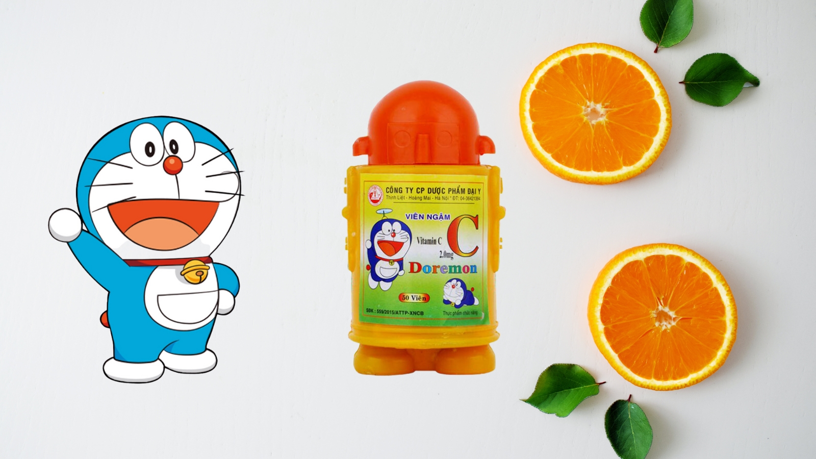 Viên ngậm Vitamin C Doremon bổ sung vitamin cho cơ thể