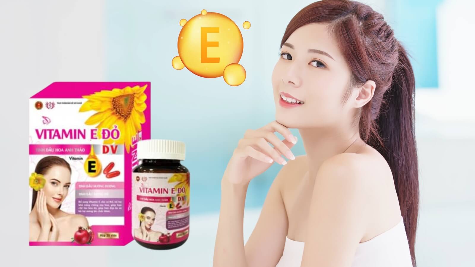 Vitamin E đỏ Dược Vương sáng khoẻ làn da, hạn chế lão hoá
