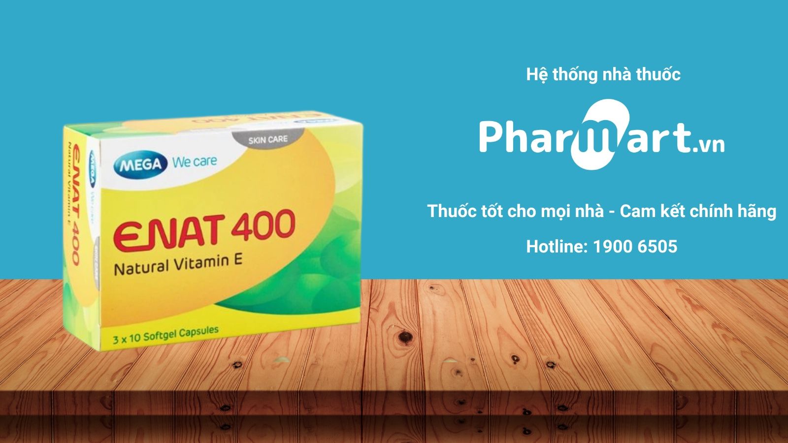 Vitamin E Enat 400 đang được bán chính hãng tại Nhà thuốc Pharmart.vn