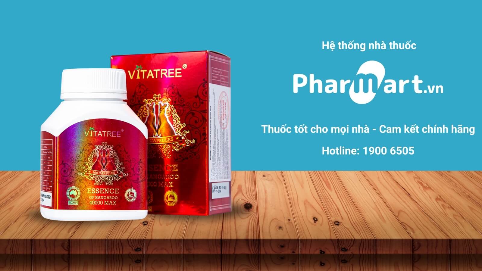Pharmart.vn cung cấp Vitatree Essence of Kangaroo 40000 max chính hãng