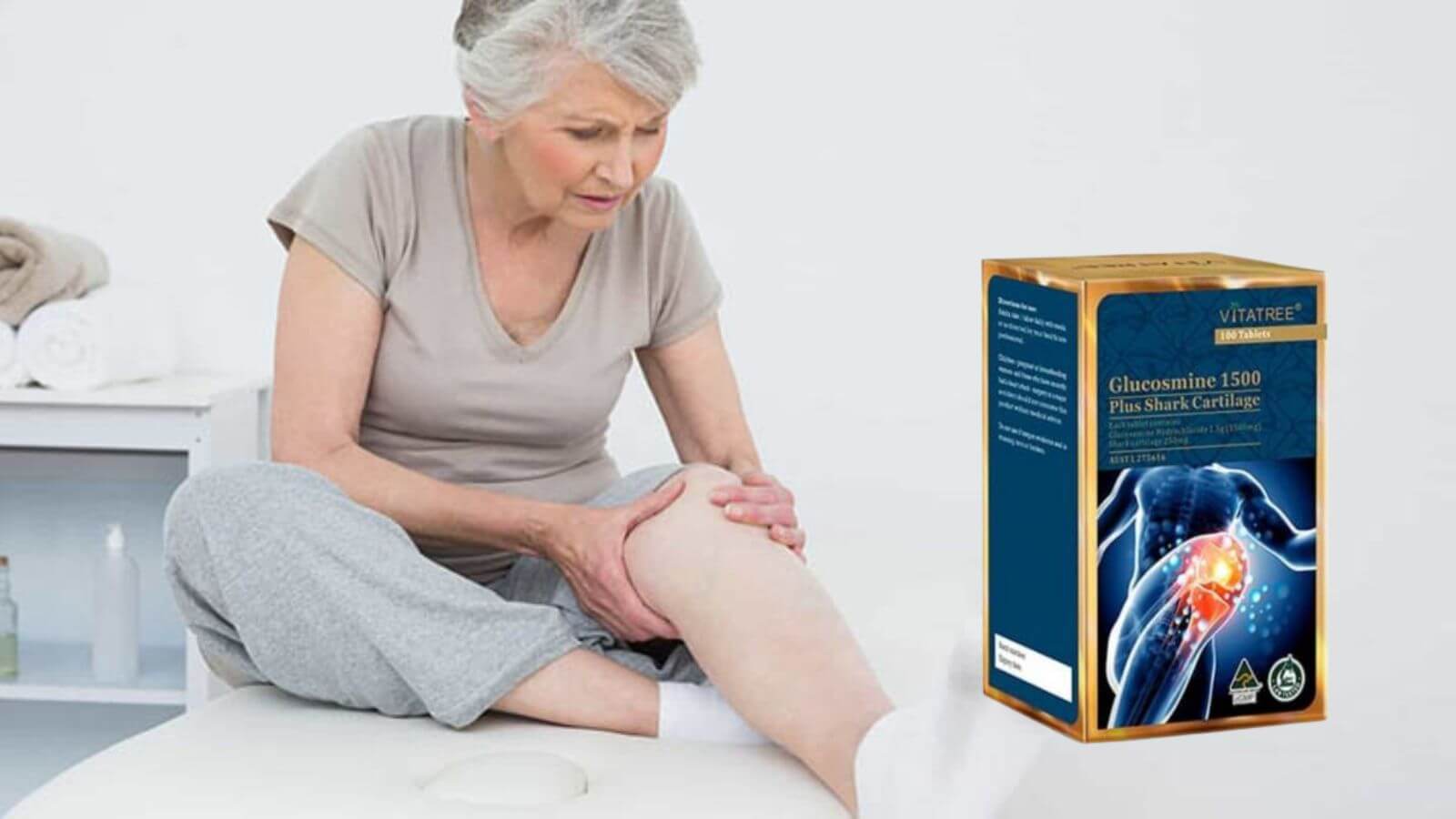  Vitatree Glucosamin 1500mg Plus Shark Cartilage - Viên Uống Bổ Khớp