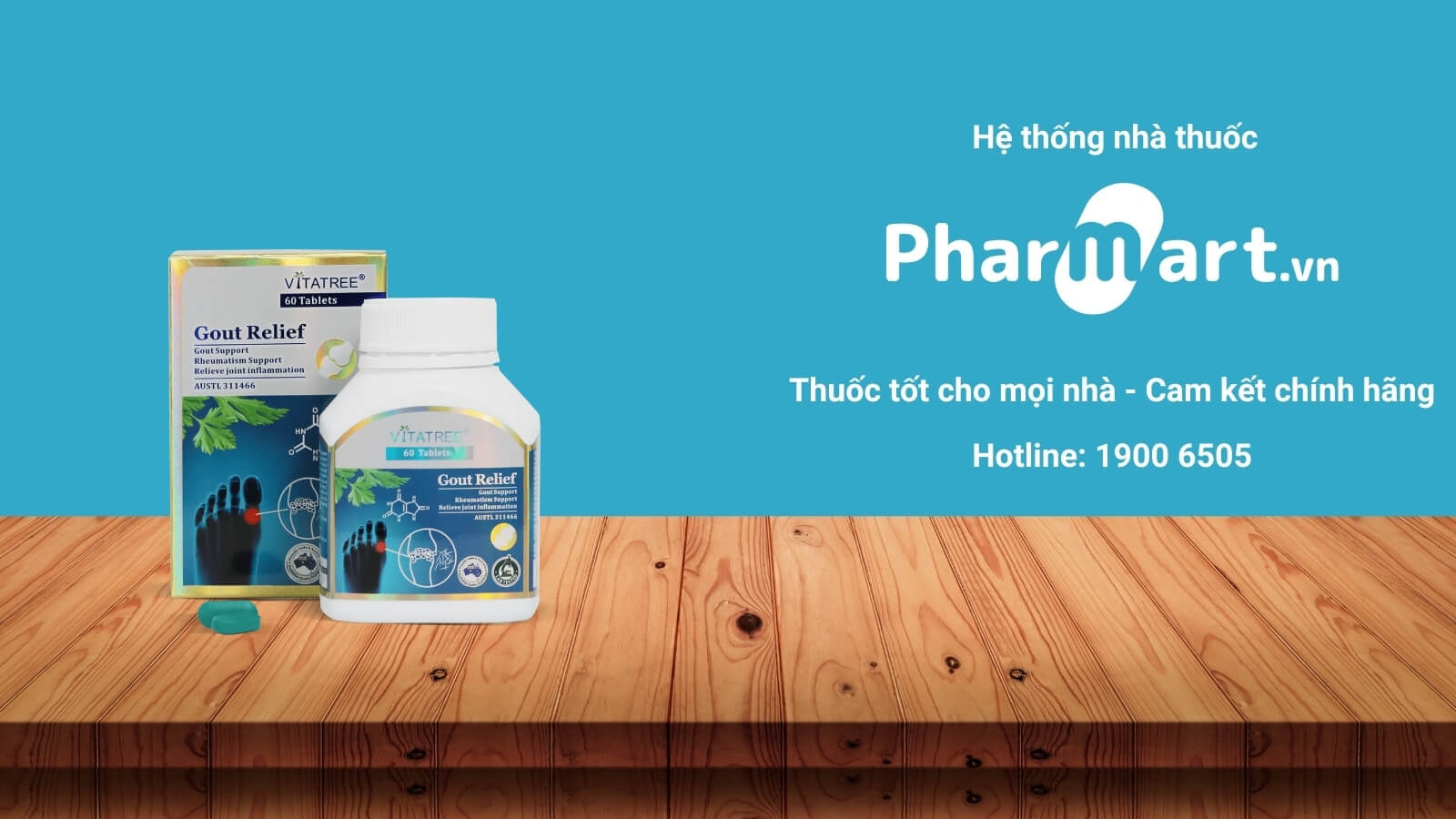 Mua Vitatree Gout Relief chính hãng tại Pharmart.vn