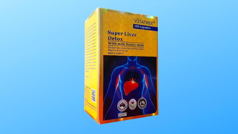 Bao bì sản phẩm Vitatree Super Liver Detox