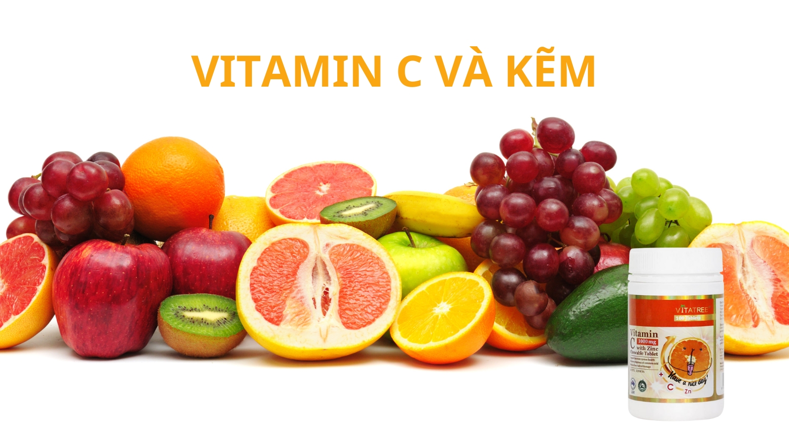 Vitamin C kết hợp với Kẽm giúp nâng cao sức đề kháng hiệu quả