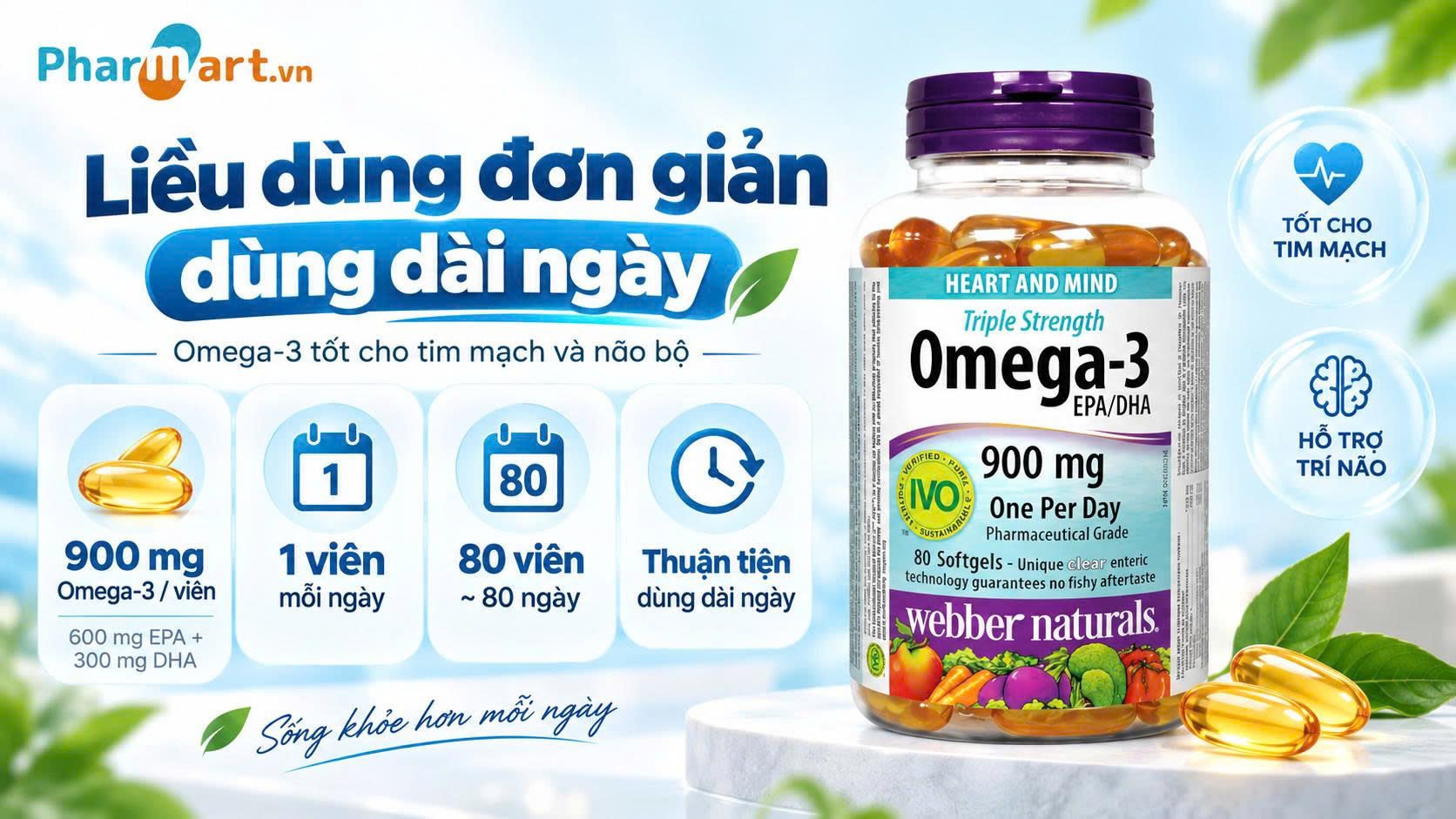 Liều d&ugrave;ng dễ nhớ, thuận tiện d&ugrave;ng l&acirc;u d&agrave;i