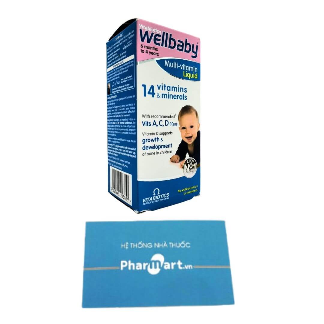Wellbaby Multivitamin Liquid Tăng cường sức khoẻ Pharmart.vn