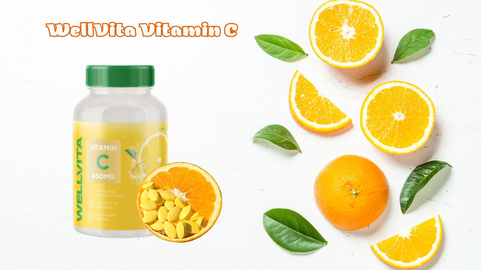 WellVita Vitamin C cung cấp vitamin C cần thiết cho cơ thể