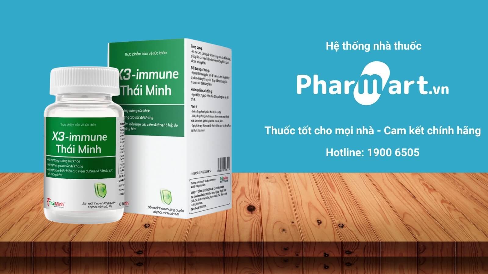 X3-Immune hiện đang được bán tại Nhà thuốc Pharmart.vn