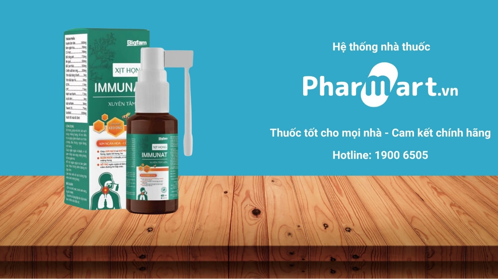 Mua ngay xịt họng Immunat chính hãng tại Pharmart.vn