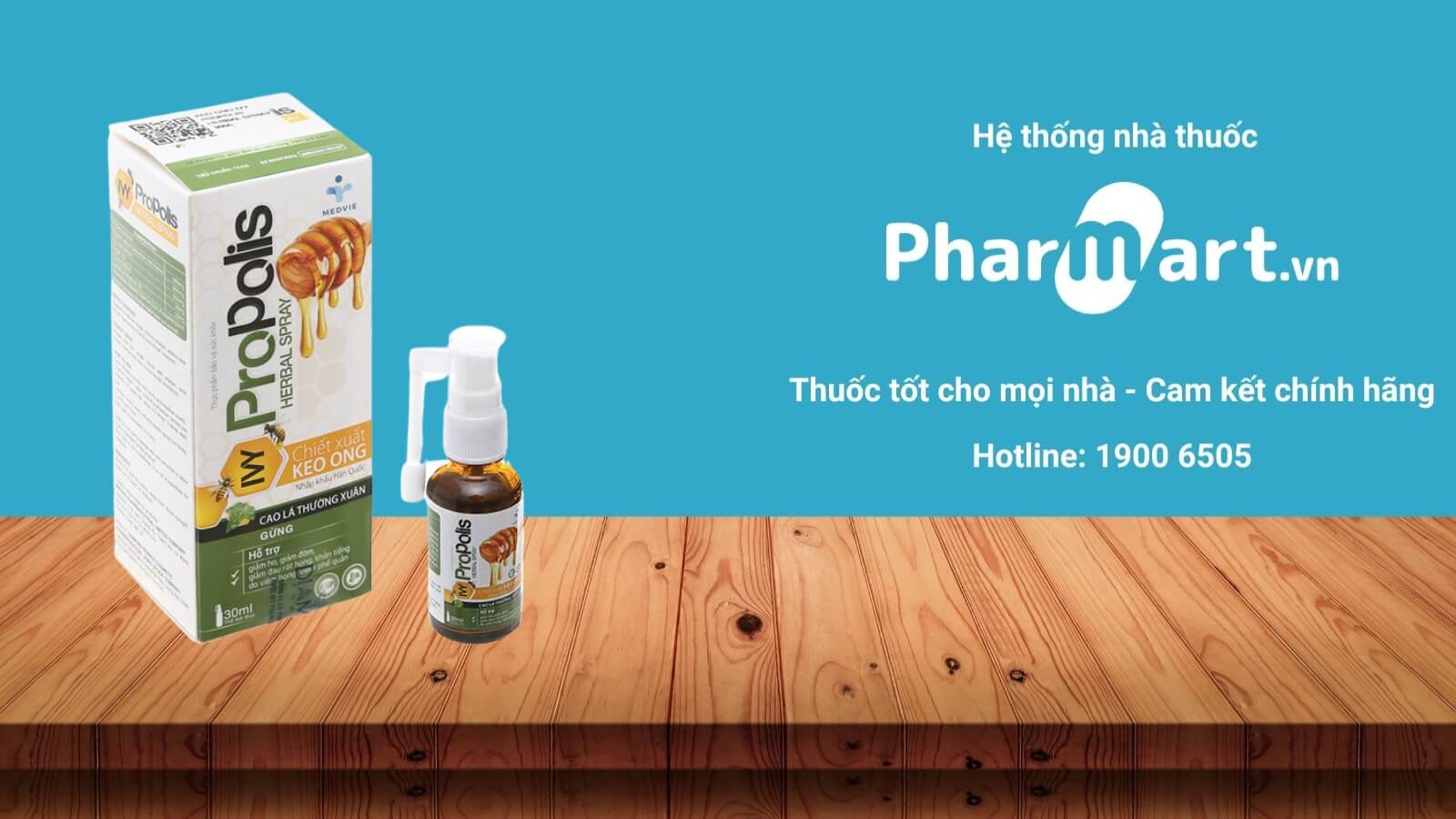 Xịt Keo ong Ivy Propolis giúp giảm ho, thông thoáng đường hô hấp