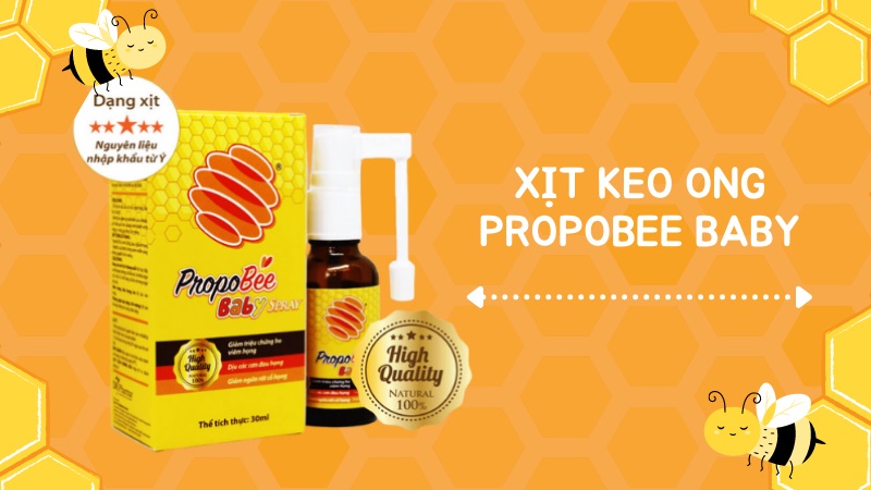 Mua xịt họng keo ong propobee baby