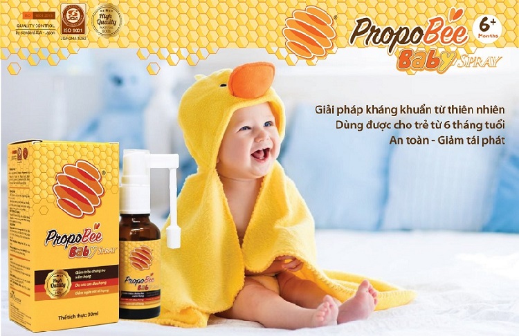 Xịt họng keo ong propobee baby an toàn với trẻ nhỏ