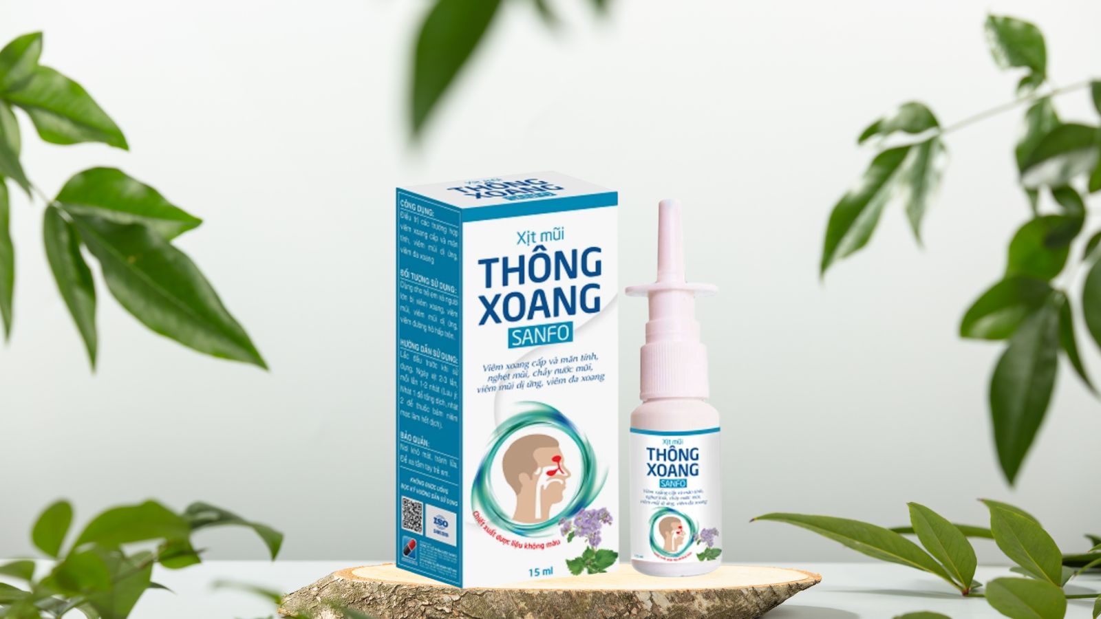 Chai xịt mũi thông thoáng Sanfo, giảm ngay tịt mũi