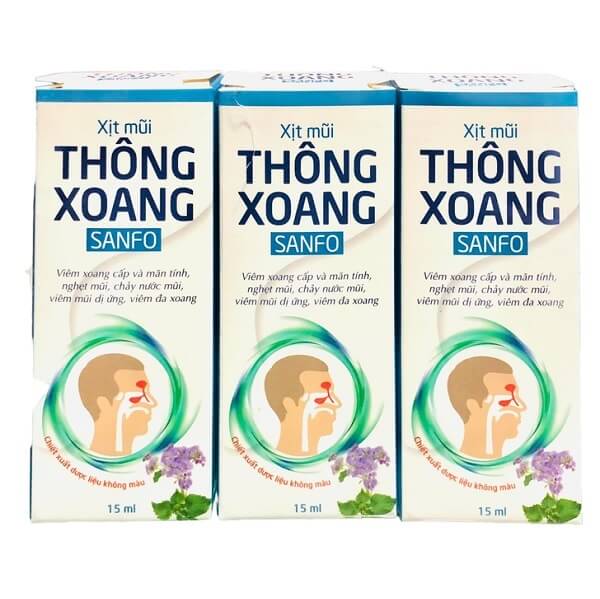 Xịt mũi Thông Xoang Sanfo