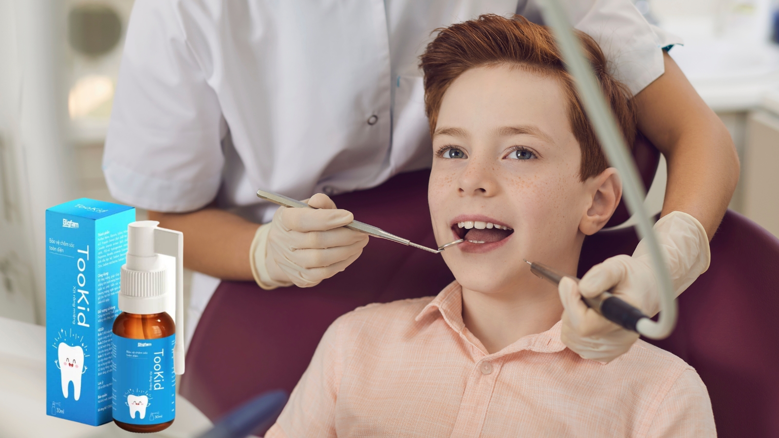 Xịt Răng Miệng TooKid - Chống sâu răng, bảo vệ men răng cho trẻ