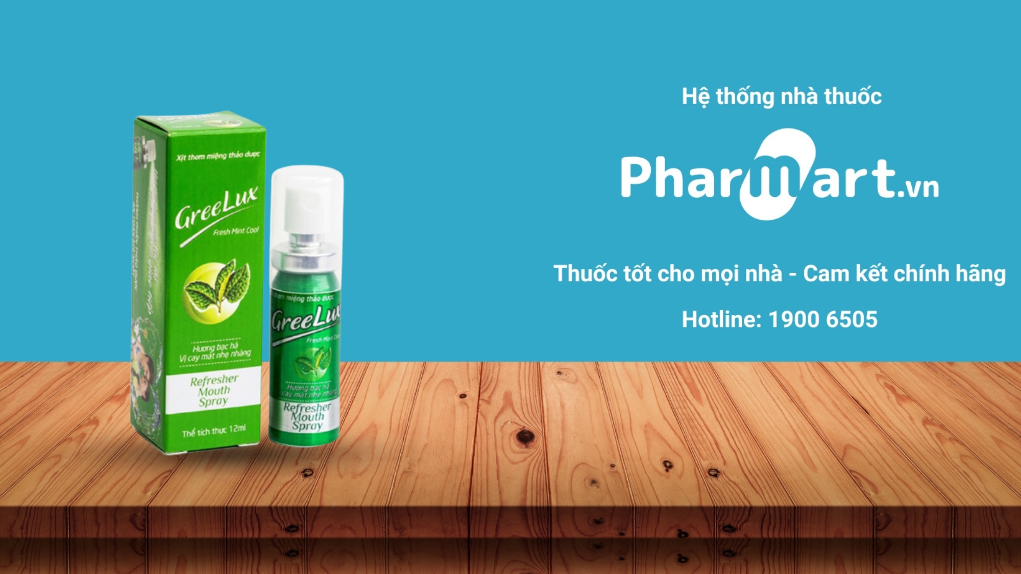 Xịt thơm miệng thảo dược Greelux