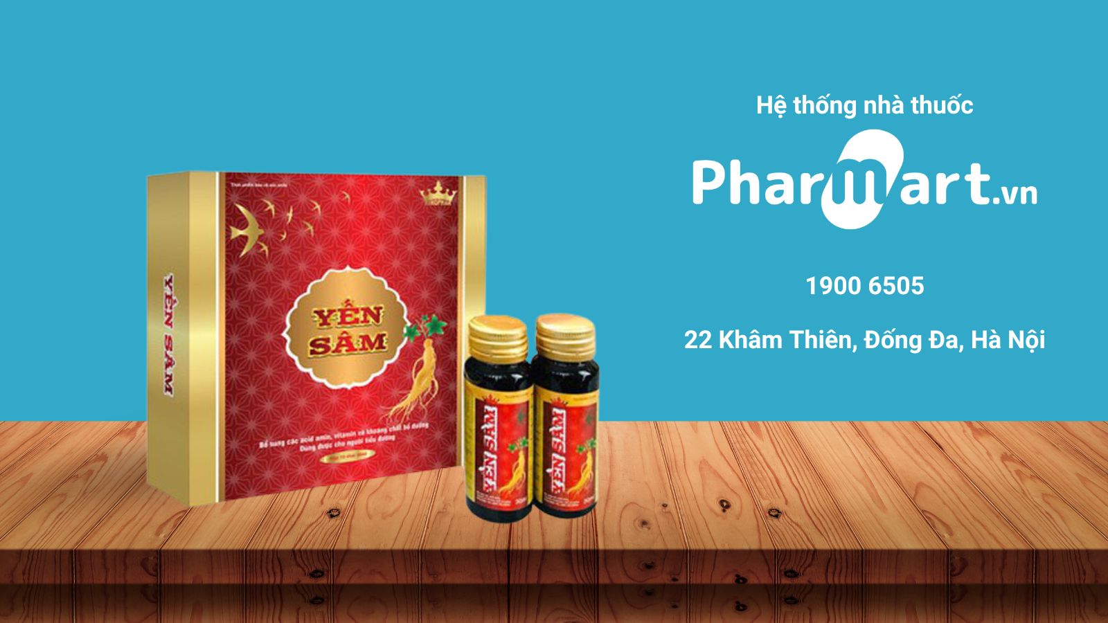 Pharmart.vn cam kết phân phối Yến Sâm Kingphar chính hãng